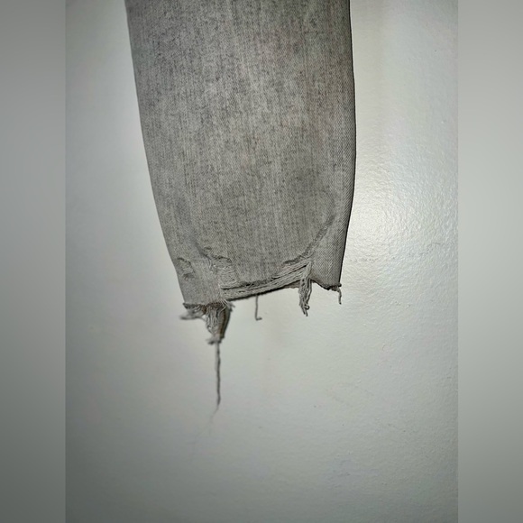 ZARA Gray Distressed Skinny Fit Denim Jeans - Picture 13 of 14